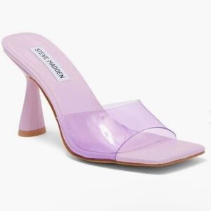 🌸STEVE MADDEN🌸 Elated Slide Sandals Lilac Lucite  Size: 11M
